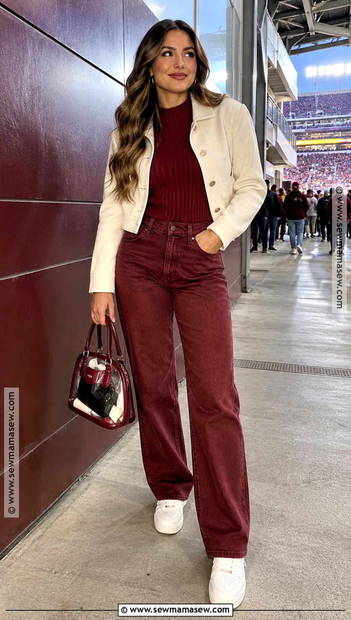 Fall Football Gameday Monochrome Team Color Outfit - 15 fall gameday outfit football ideas