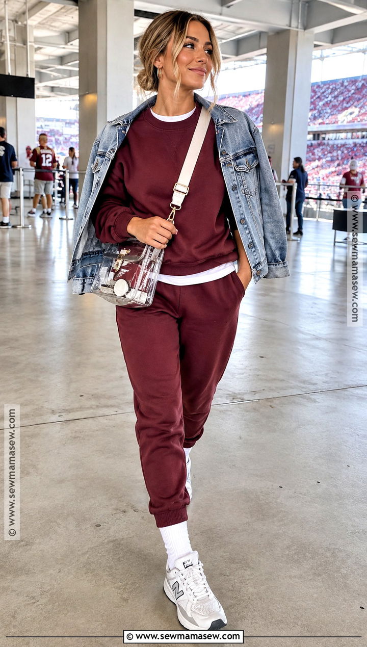 Fall Football Matching Sweat Set Outfit - 20 fall football outfits