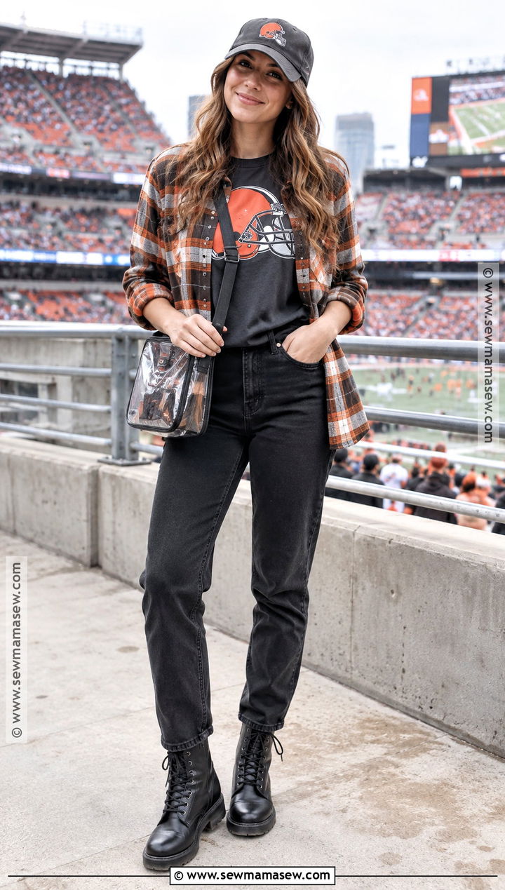 Fall Football Shirt With Flannel And Black Jeans - 15 fall football shirt ideas