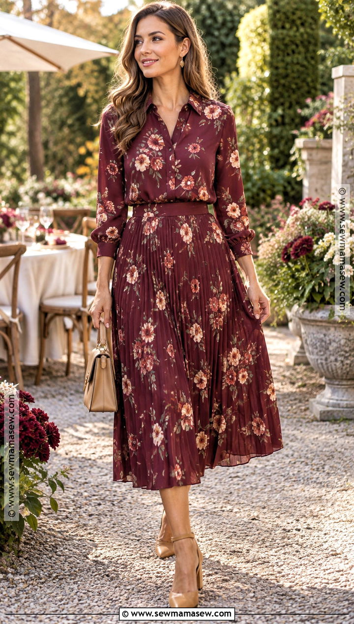 Fall Garden Party Matching Set Outfit - 15 Fall Garden Party Attire Ideas
