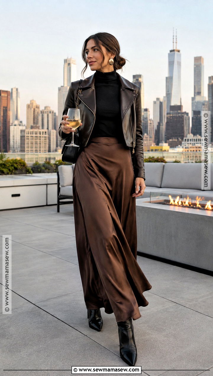 Fall Going Out Outfit With A Maxi Skirt - 20 fall outfit going out ideas