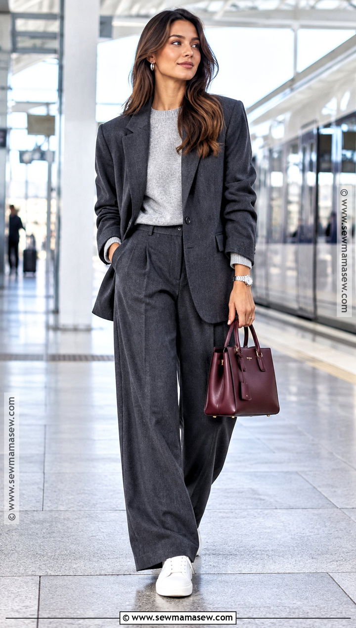 Fall Gray Suit Outfit - 20 Fall Must Haves Outfits