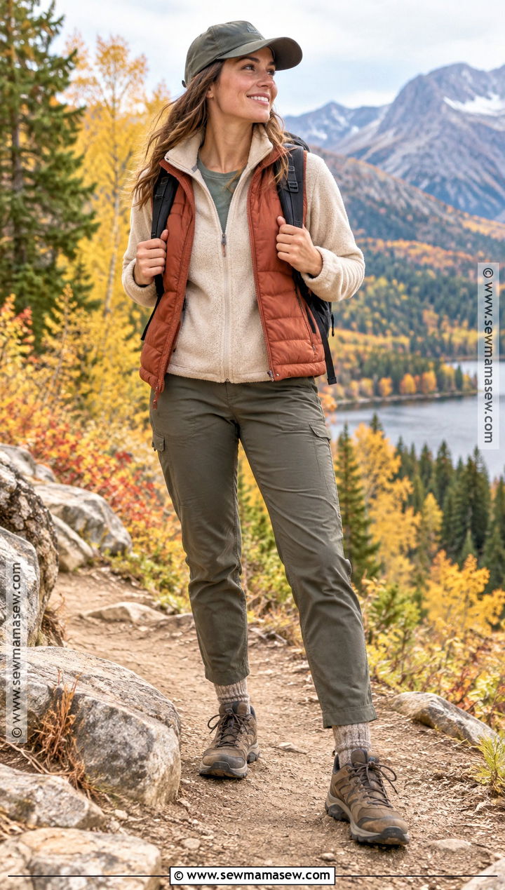 Fall Hike Date Outfit With A Fleece Jacket - 20 Day Date Outfit Fall Ideas