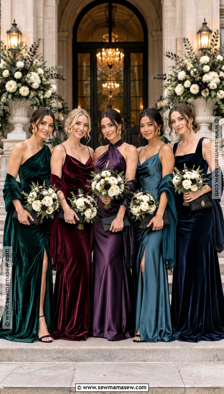 Fall Jewel Tone Mismatched Bridesmaid Dresses - 20 mismatch bridesmaid dresses fall