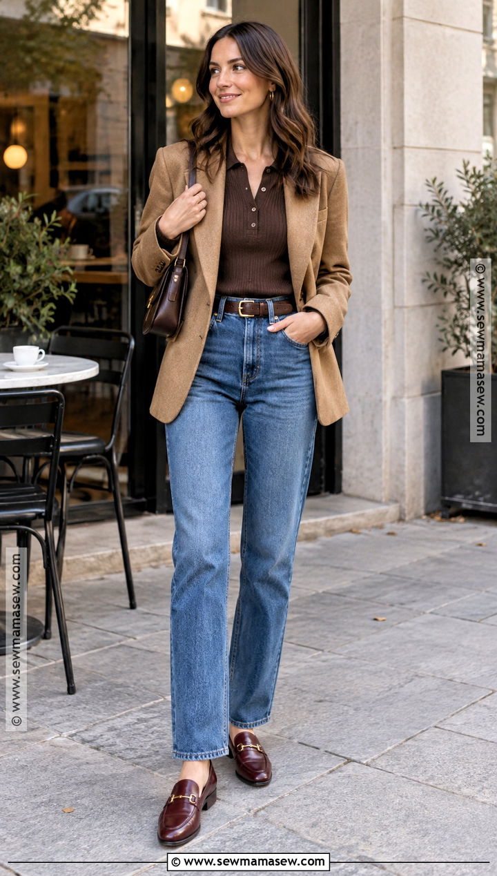 Fall Knit Polo Outfit - 25 fall wardrobe essentials