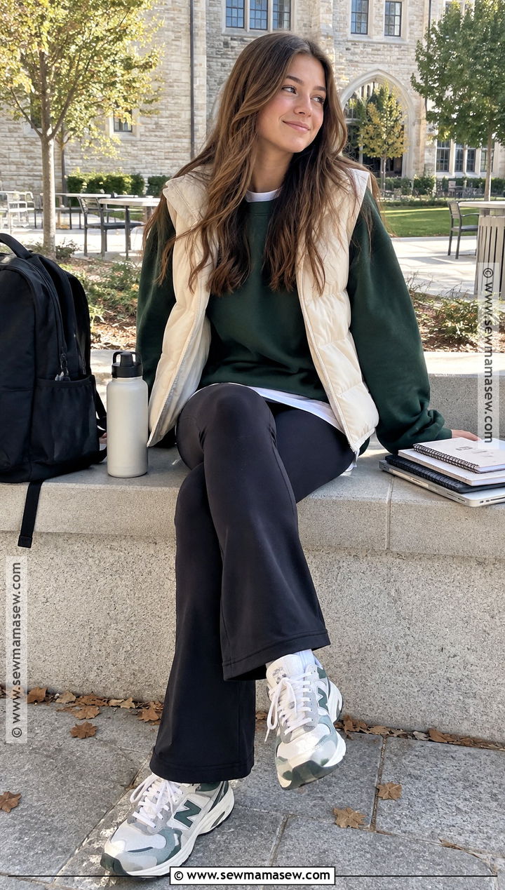 Fall Leggings And Oversized Sweatshirt Outfit - 15 fall fashion inspiration ideas for teens