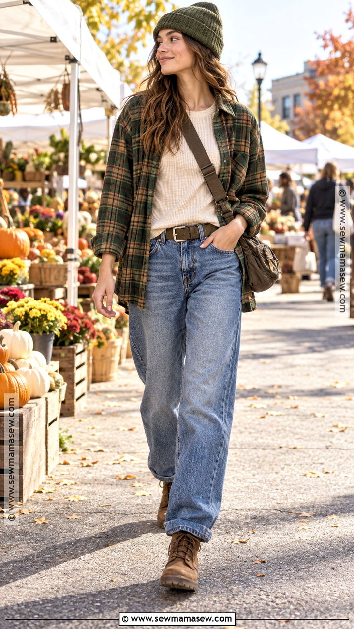 Fall Masc Quarter Zip Sweater And Chinos Outfit - 20 Fall Masc Outfits for Women