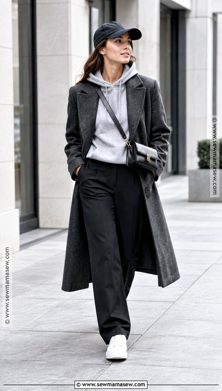 Fall Masculine Wool Coat And Hoodie Outfit - 15 Fall Masculine Outfit Ideas