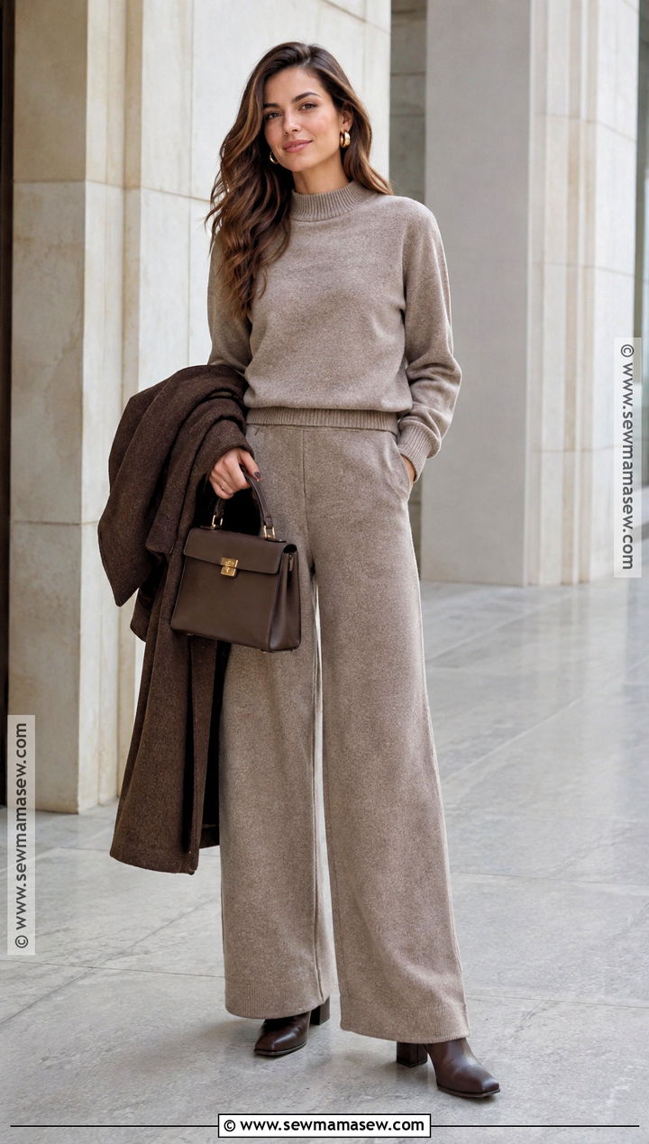 Fall Matching Knit Set Photoshoot - 20 fall fashion photoshoot ideas