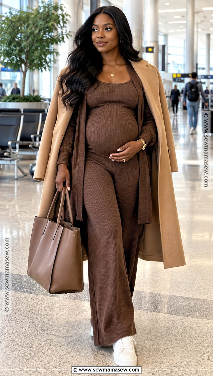 Fall Maternity Knit Set Outfit - 15 fall looks for black pregnant for women