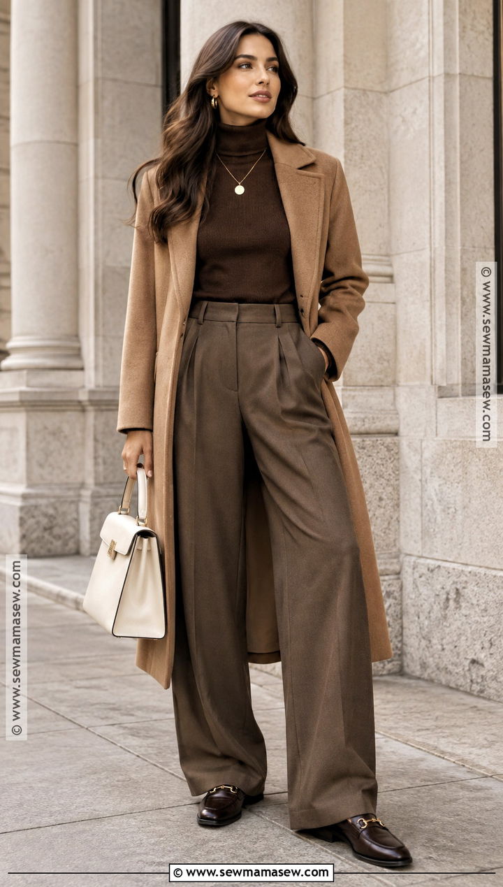 Fall Monochrome Brown Outfit - 20 Outfits Inspo Fall