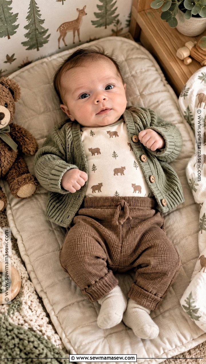 Fall Newborn Bear Print Outfit - 20 fall newborn outfits