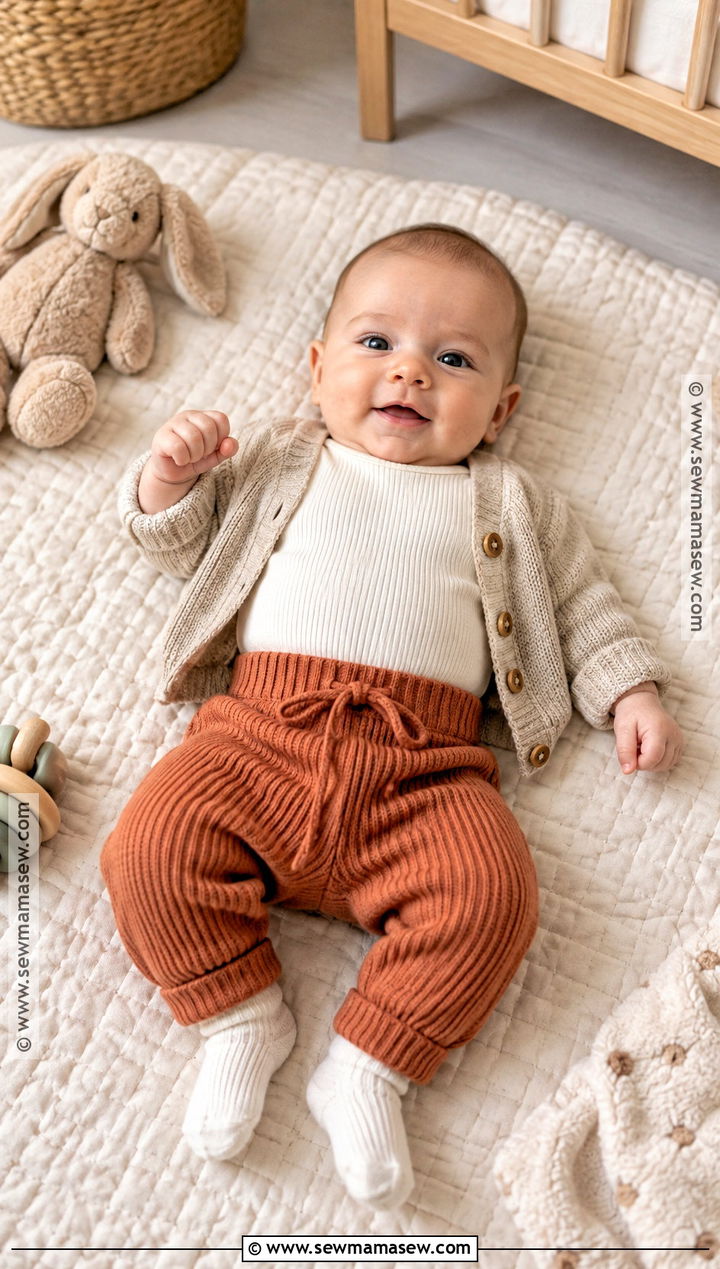 Fall Newborn Bodysuit And Knit Pants Outfit - 20 fall newborn outfits