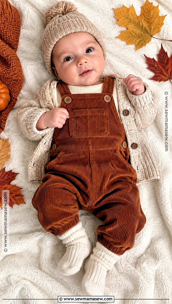 Fall Newborn Corduroy Romper Outfit - 20 fall newborn outfits