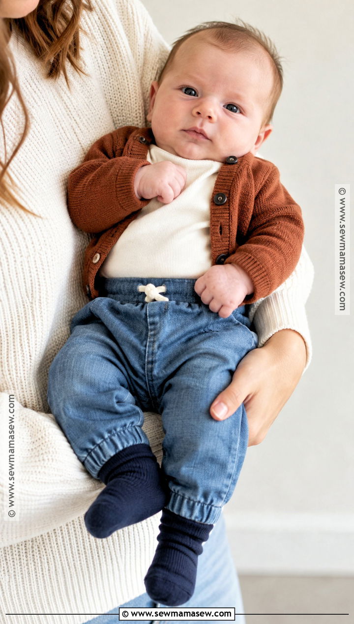 Fall Newborn Denim Look Outfit - 20 fall newborn outfits