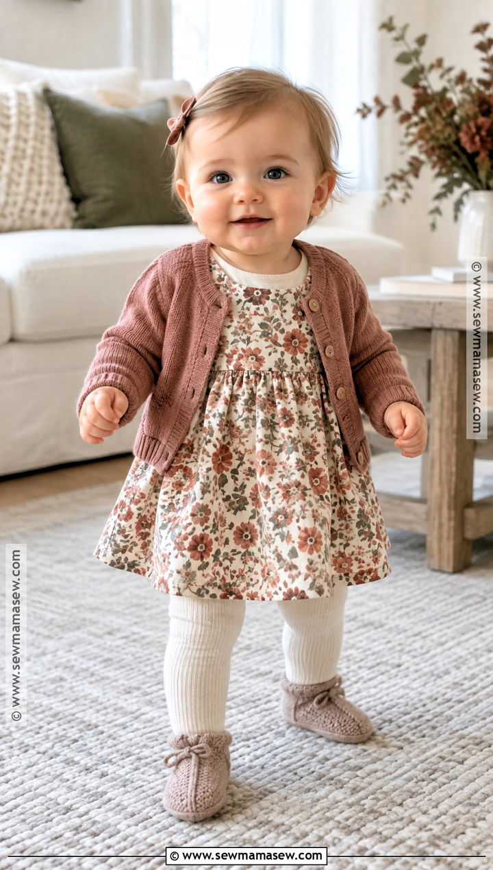 Fall Newborn Floral Dress Outfit - 20 fall newborn outfits