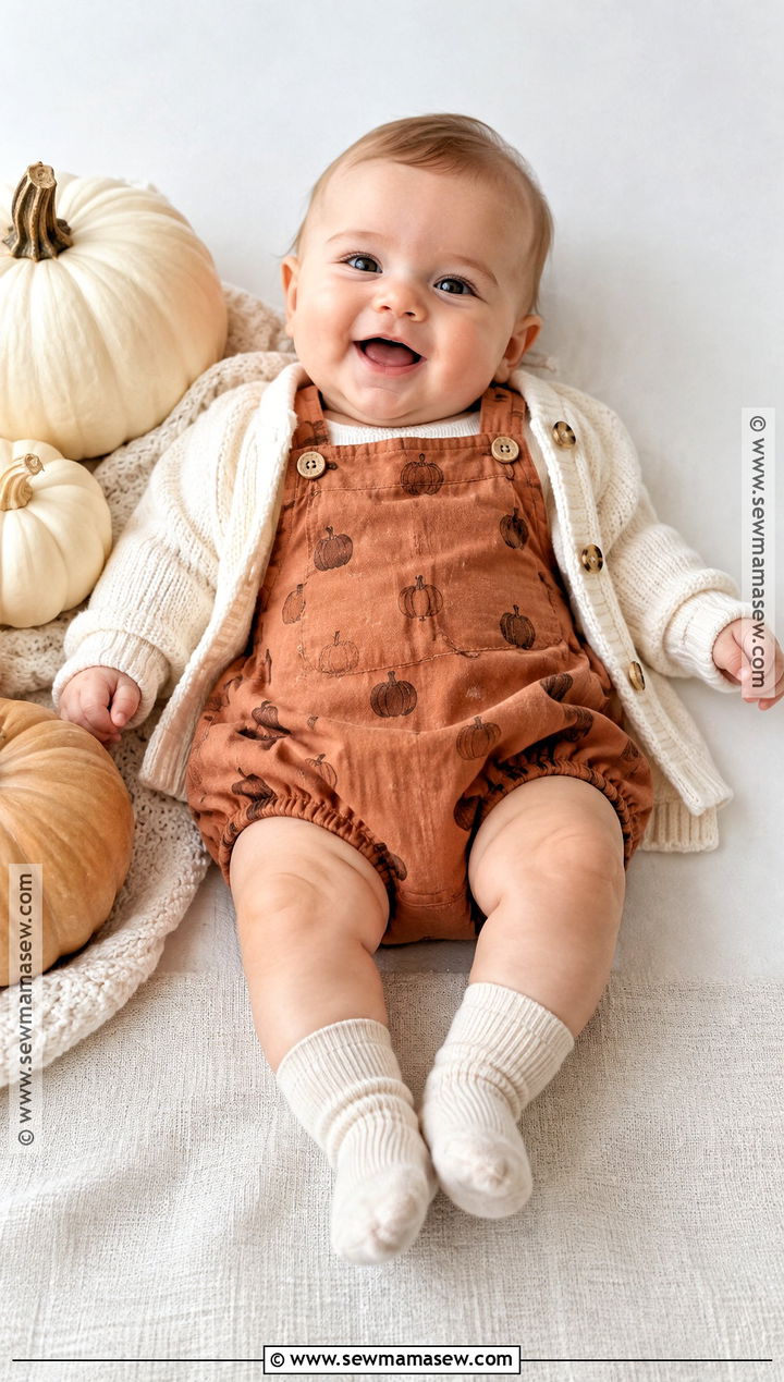 Fall Newborn Pumpkin Romper Outfit - 20 fall newborn outfits