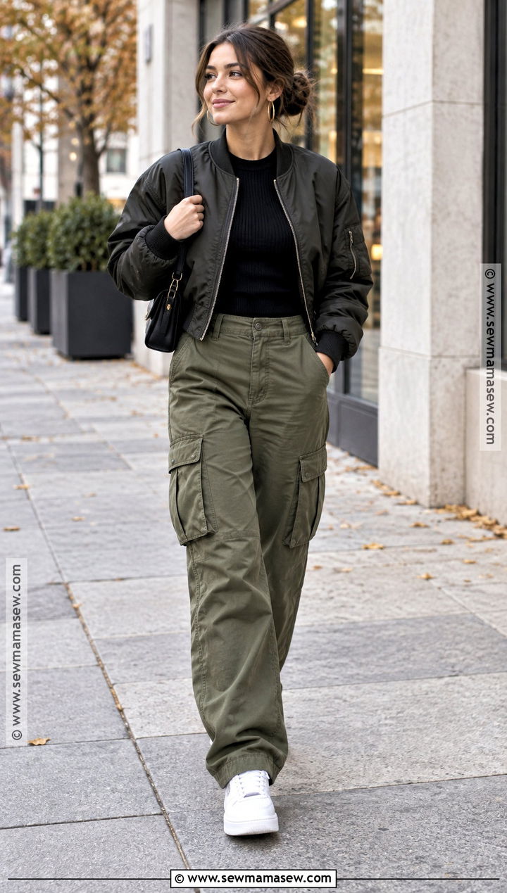 Fall Outfit With Cargo Pants - 20 fall outfits no jeans