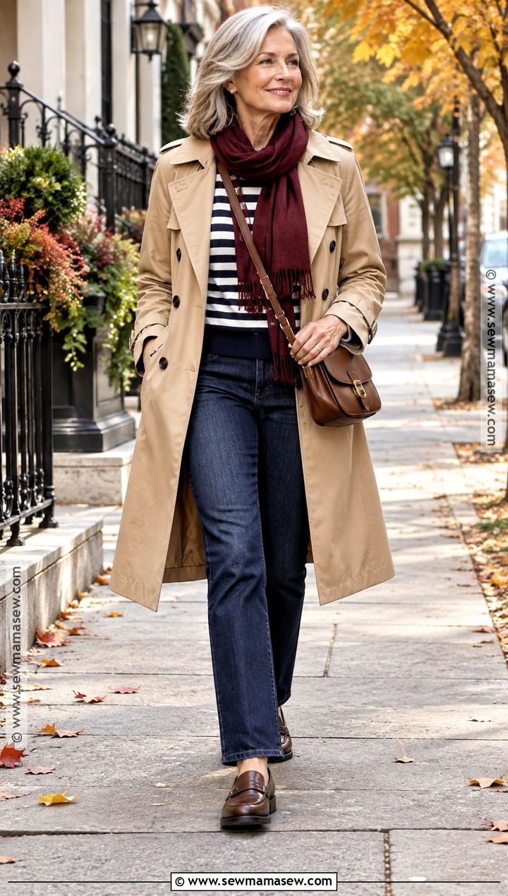Fall Outfit With a Trench Coat - 15 fall wardrobe 2026 over 60 ideas