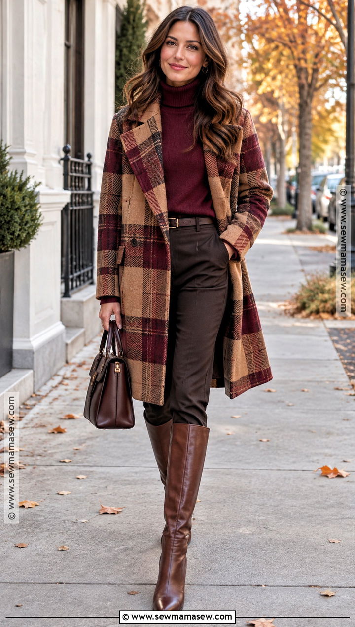 Fall Plaid Coat Outfit - 25 fall fashion trends