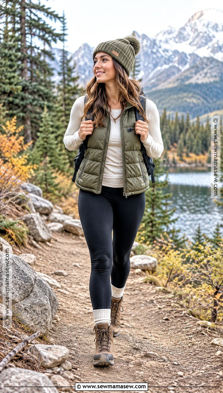 Fall Puffer Vest And Leggings Photoshoot - 20 fall fashion photoshoot ideas