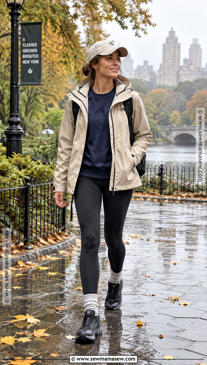 Fall Rainy Day Baseball Cap Outfit - 20 cute rainy day outfit fall ideas