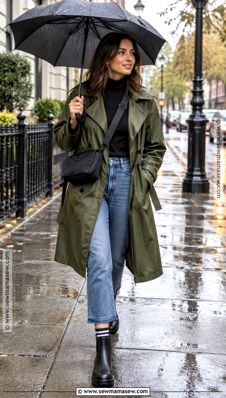 Fall Rainy Day Outfit - 15 fall outdoor outfit ideas