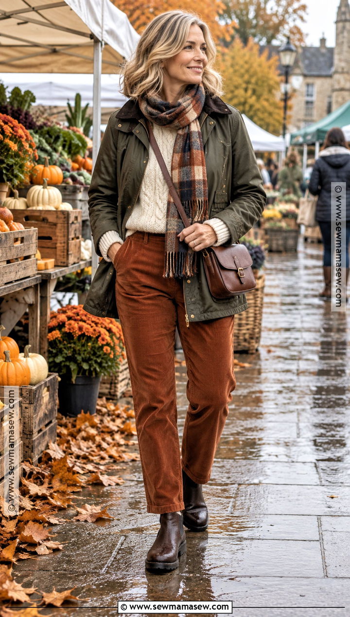 Fall Rainy Day Waxed Jacket Outfit - 15 fall raining day outfit ideas