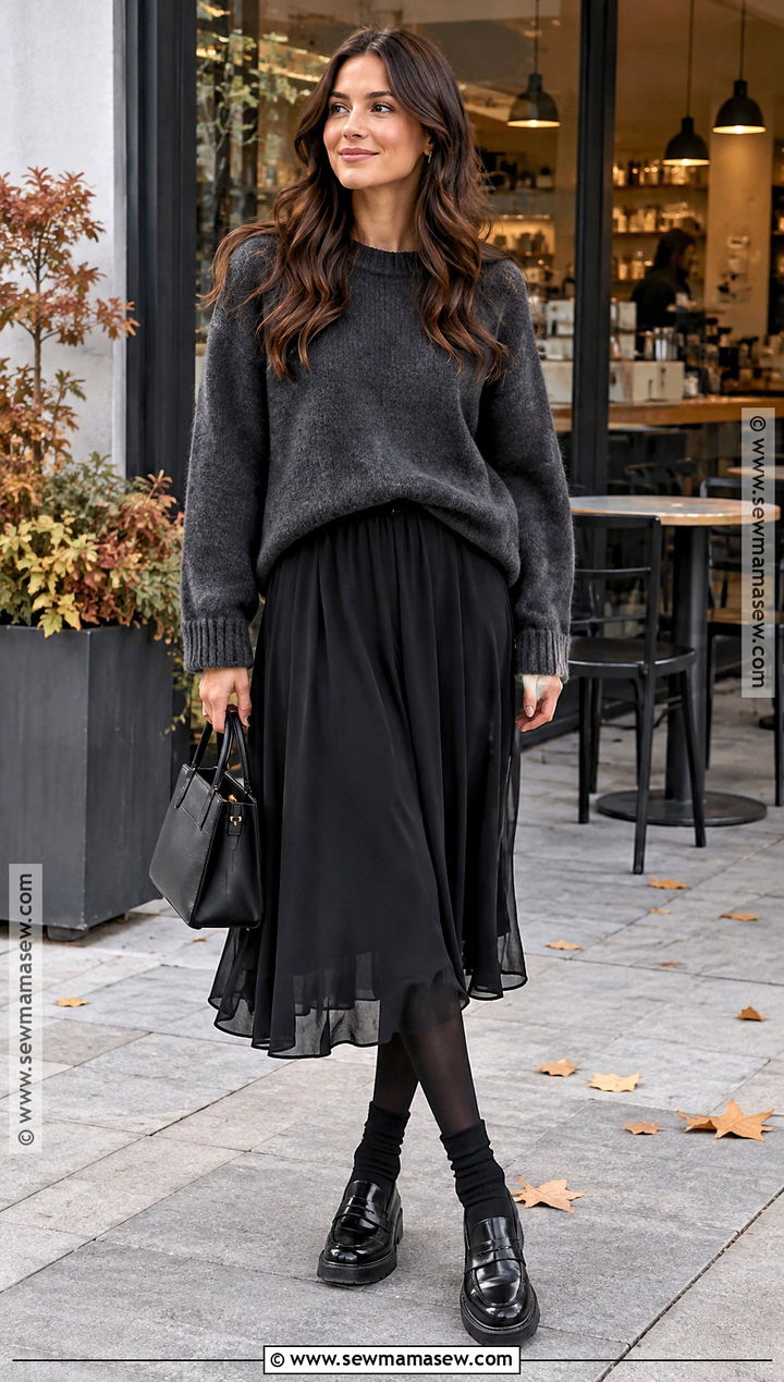 Fall Street Fashion Sheer Skirt Outfit - 25 outfit inspo fall street fashion ideas 2026