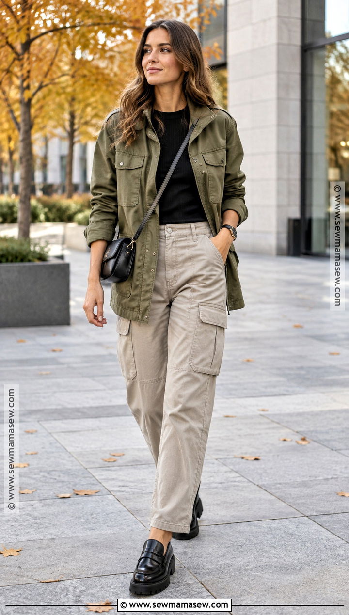 Fall Street Style Utility Jacket And Cargo Pants Outfit - 15 street style fall ideas 2026