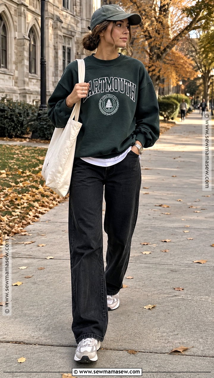 Fall Swag Outfit With Graphic Sweatshirt - 20 Cute Swag Outfits Fall