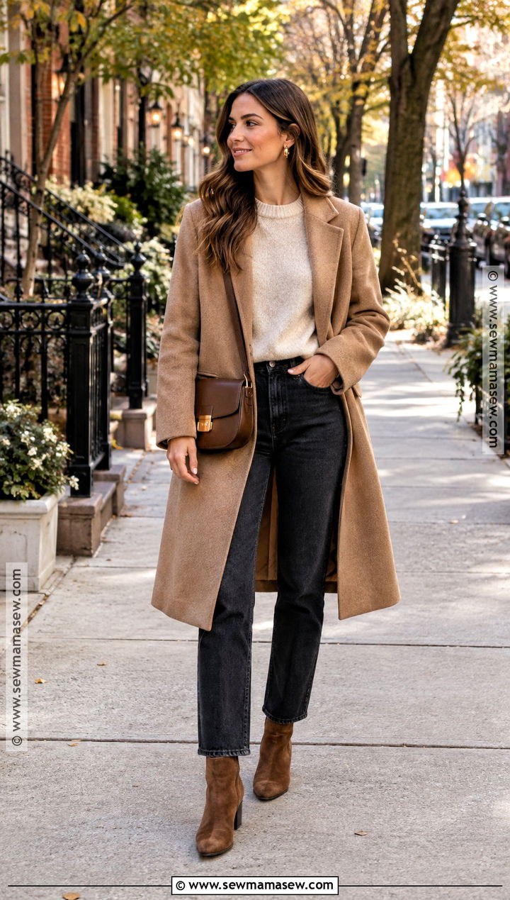 Fall Sweater With Straight Leg Jeans And Ankle Boots - 20 Style Inspiration Fall Ideas