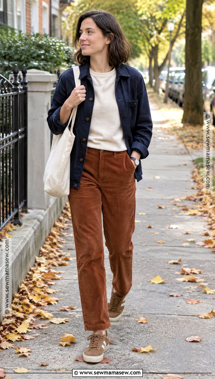 Fall Tomboy Corduroy Pants Outfit - 20 Fall Tomboy Outfits