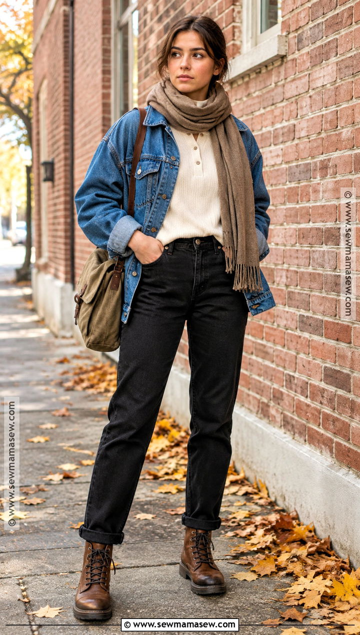 Fall Tomboy Denim Jacket Outfit - 20 Fall Tomboy Outfits