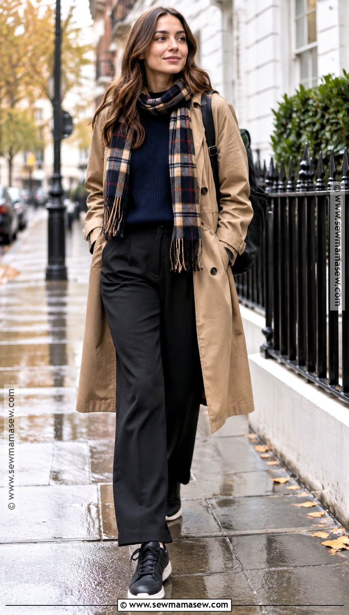 Fall Tomboy Trench Coat Outfit - 20 Fall Tomboy Outfits