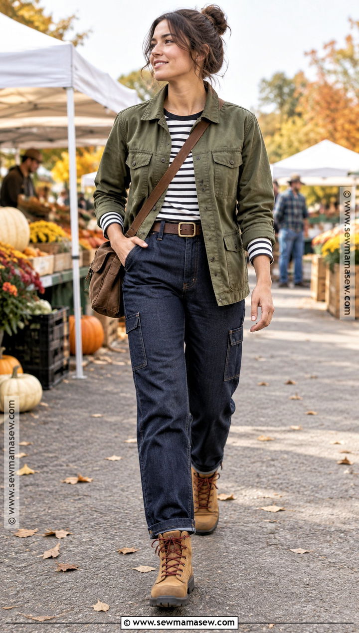 Fall Tomboy Utility Jacket Outfit - 20 Fall Tomboy Outfits