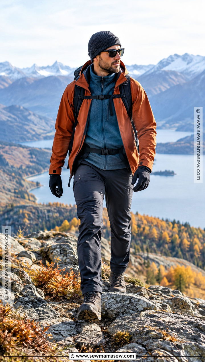 Fall Trekking Outfit With Softshell Jacket and Hiking Pants - 15 mens fall outdoor outfits