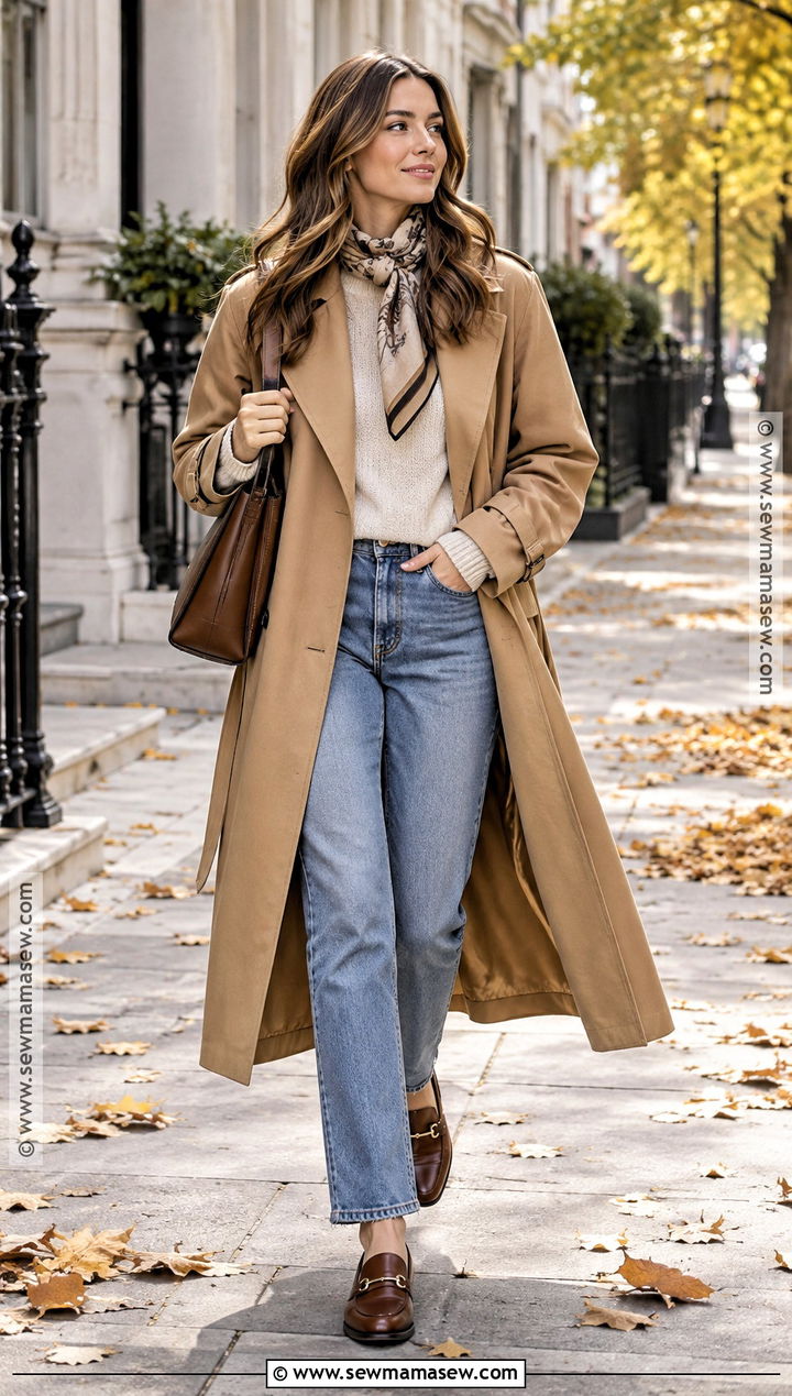 Fall Trench Coat Outfit - 15 Clothes In Fall