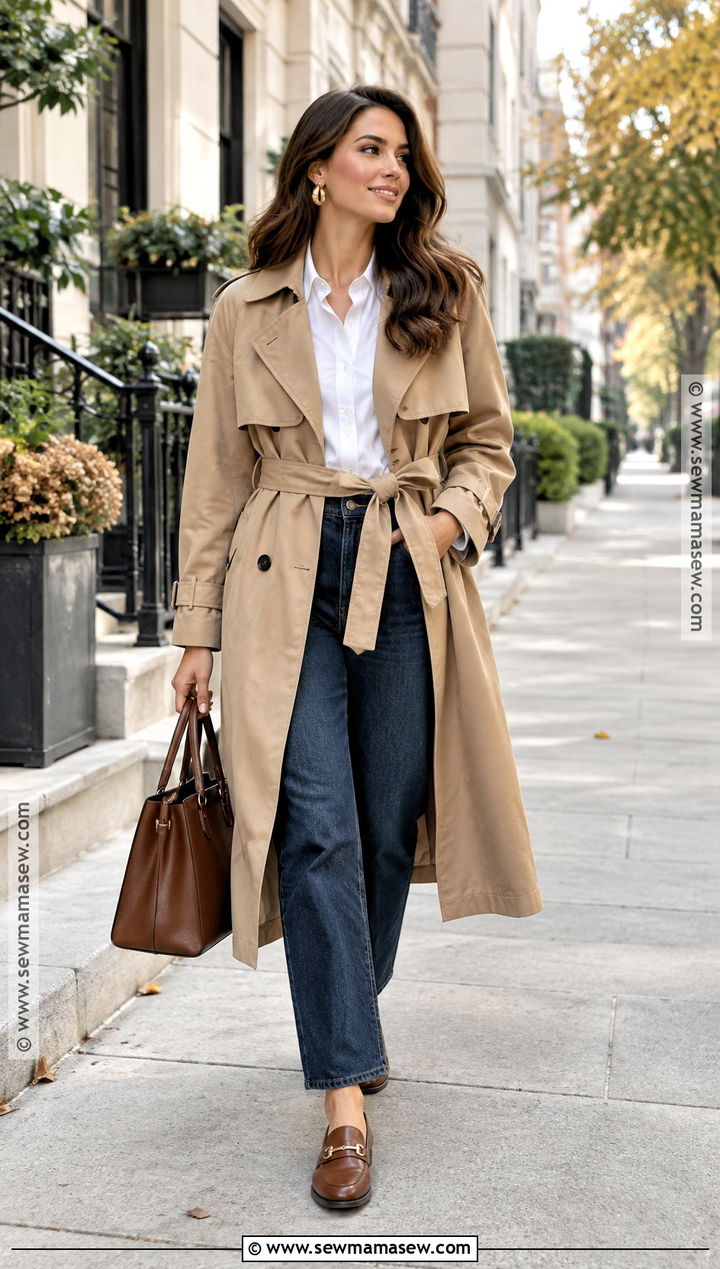 Fall Trench Coat Outfit - 15 fall fashion must haves ideas