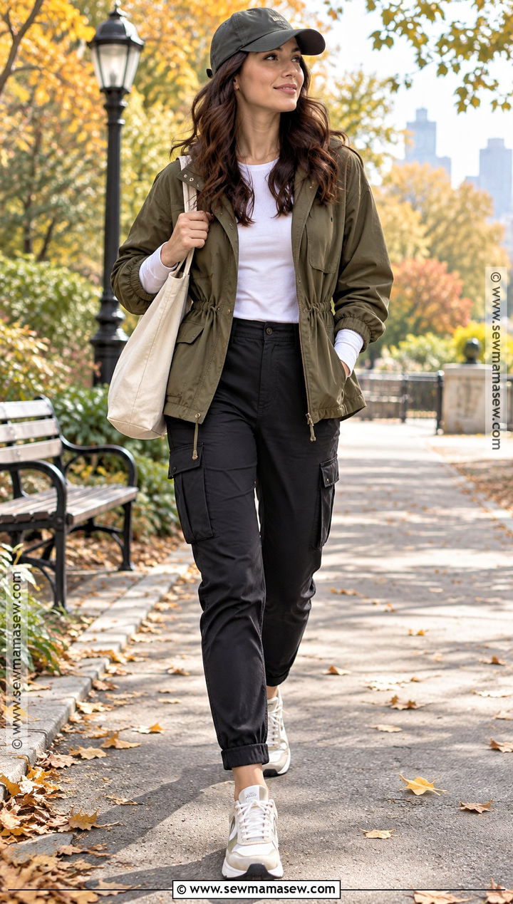 Fall Utility Jacket And Cargo Pants Outfit - 15 fall autumn clothes