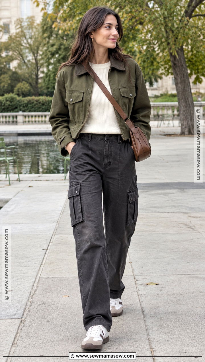 Fall Utility Jacket And Cargo Pants Outfit - 20 Cute Outfit Inspo Fall Ideas