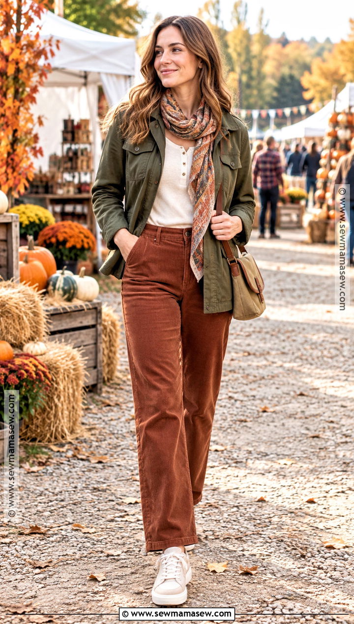Fall Weekend Outfit With Utility Jacket and Corduroy Pants - 15 fall weekend outfits 2026