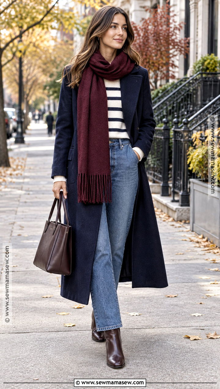 Fall Wool Coat And Scarf Outfit - 15 Fashion Fall 2026 Ideas 2026