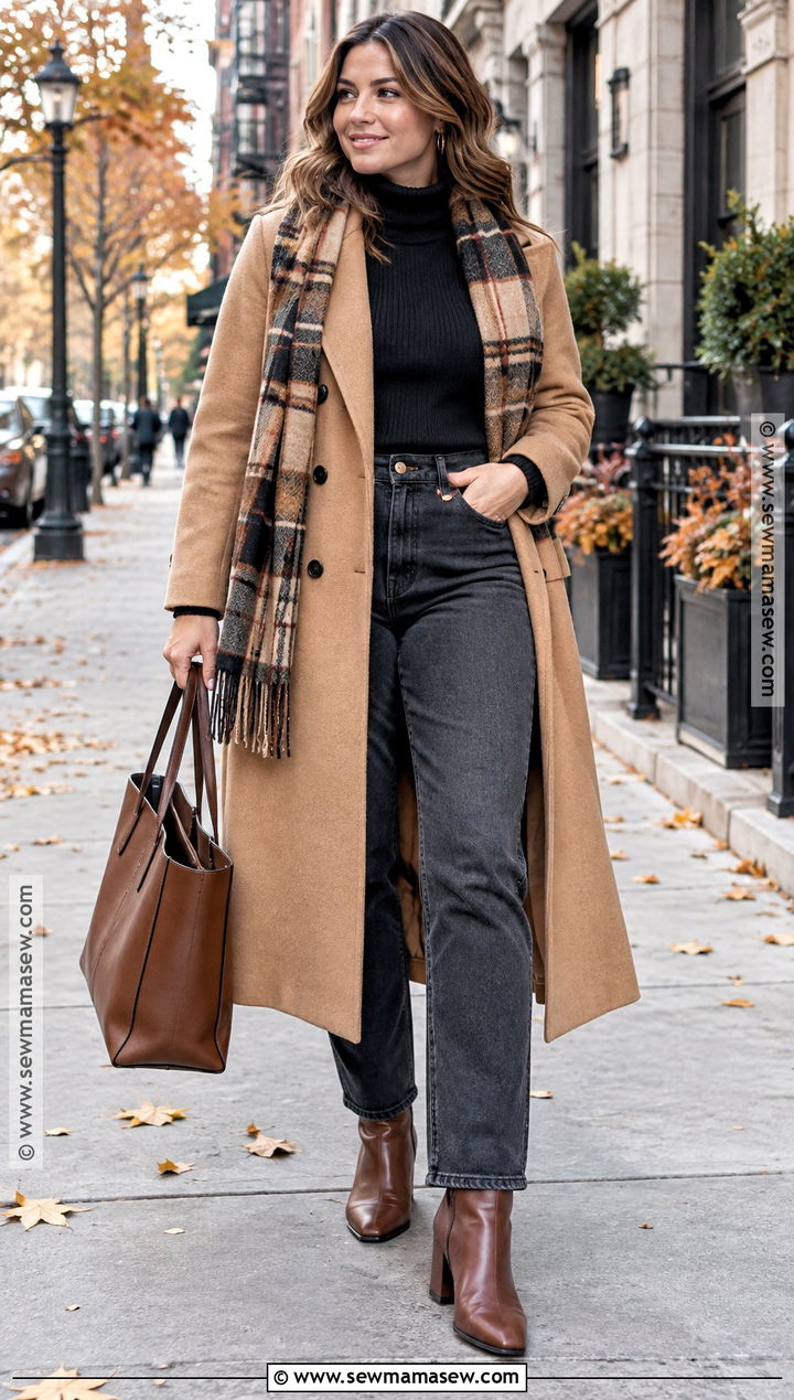 Fall Wool Coat Outfit - 15 Staple Fall Wardrobe Pieces