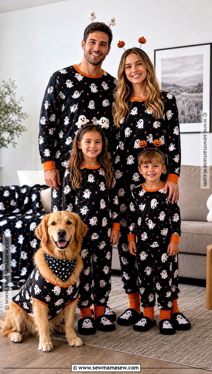 Family And Dog Halloween PJs - 30 matching halloween pjs ideas