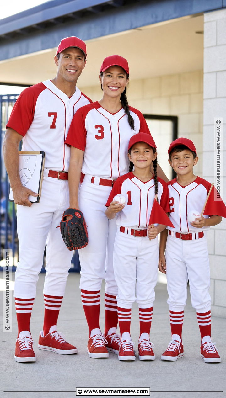 Family Baseball Team Costume - 30 baseball costume ideas