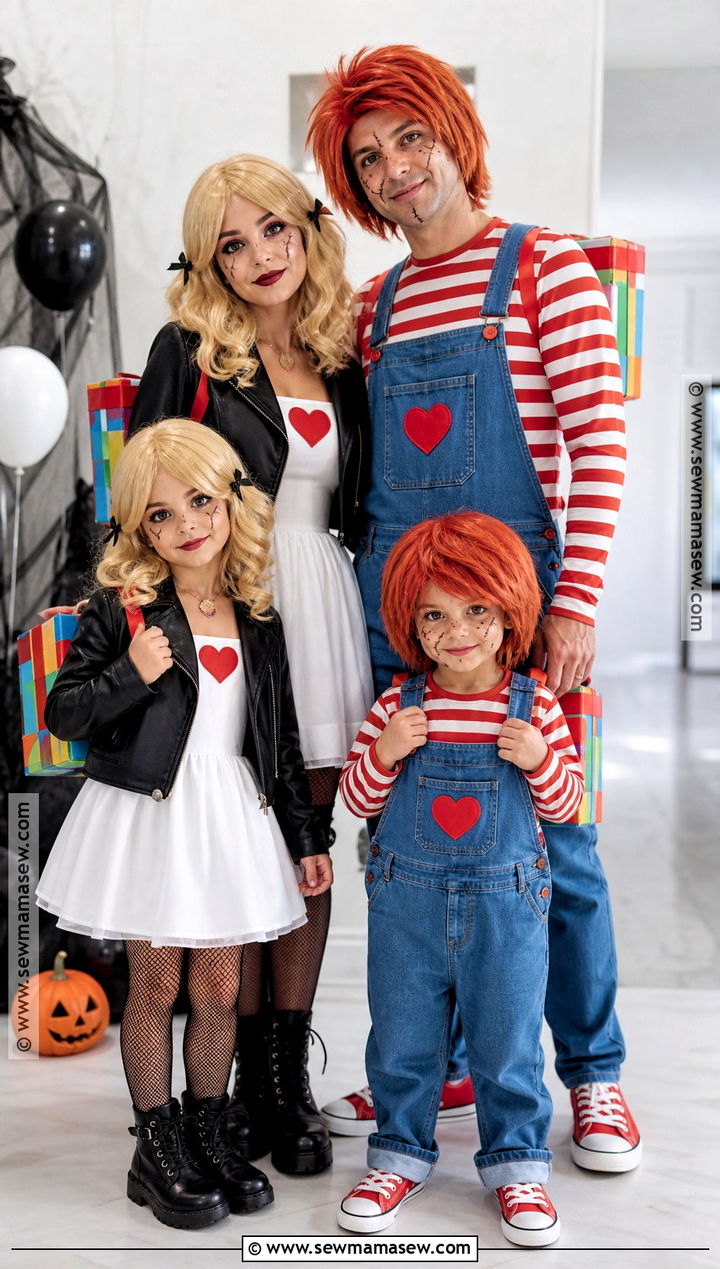 Family Chucky And Tiffany Costume - 45 chucky and tiffany costume ideas