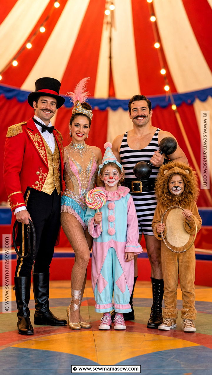 Family Circus Troupe Costume - 30 circus costumes