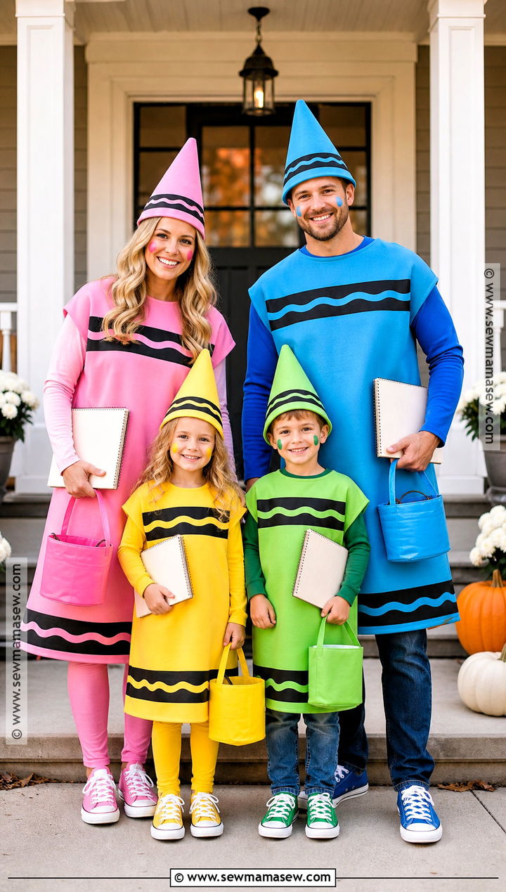 Family Crayon Costume - 35 crayon costume ideas