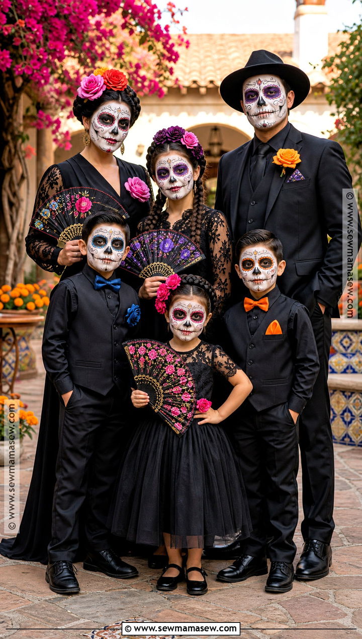 Family Day Of The Dead Outfit - 35 day of the dead outfit ideas